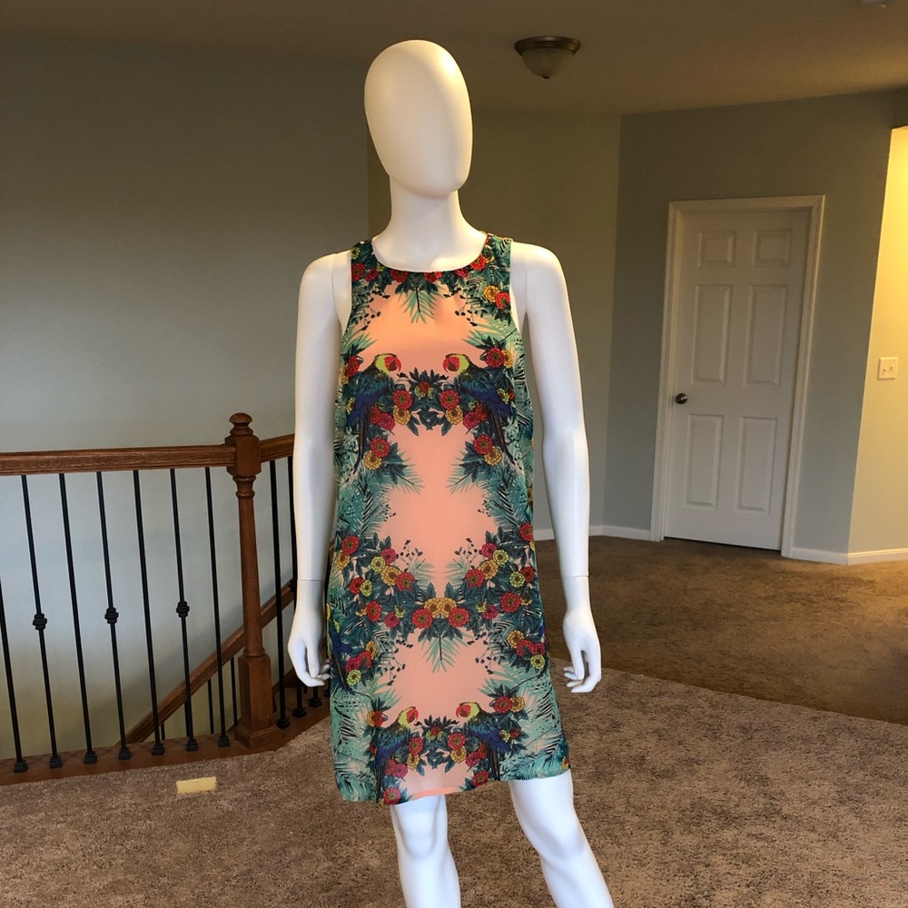 3/$10, 4/$12, 5/$14, 6/$16 Pink Owl Macaw dress L🦜